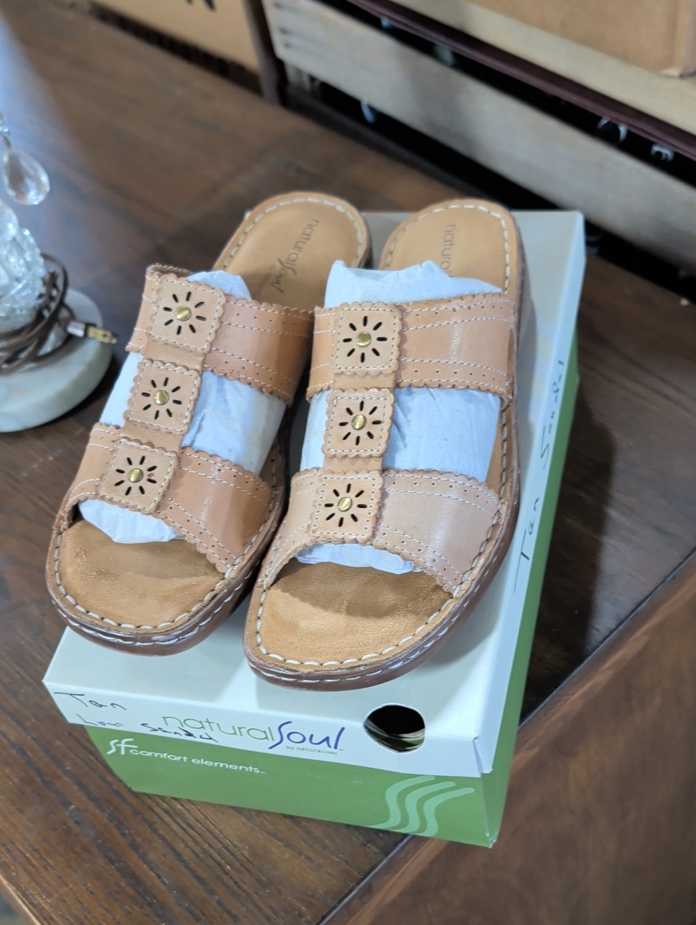 Naturalizer Calico Sandals with Floral Design